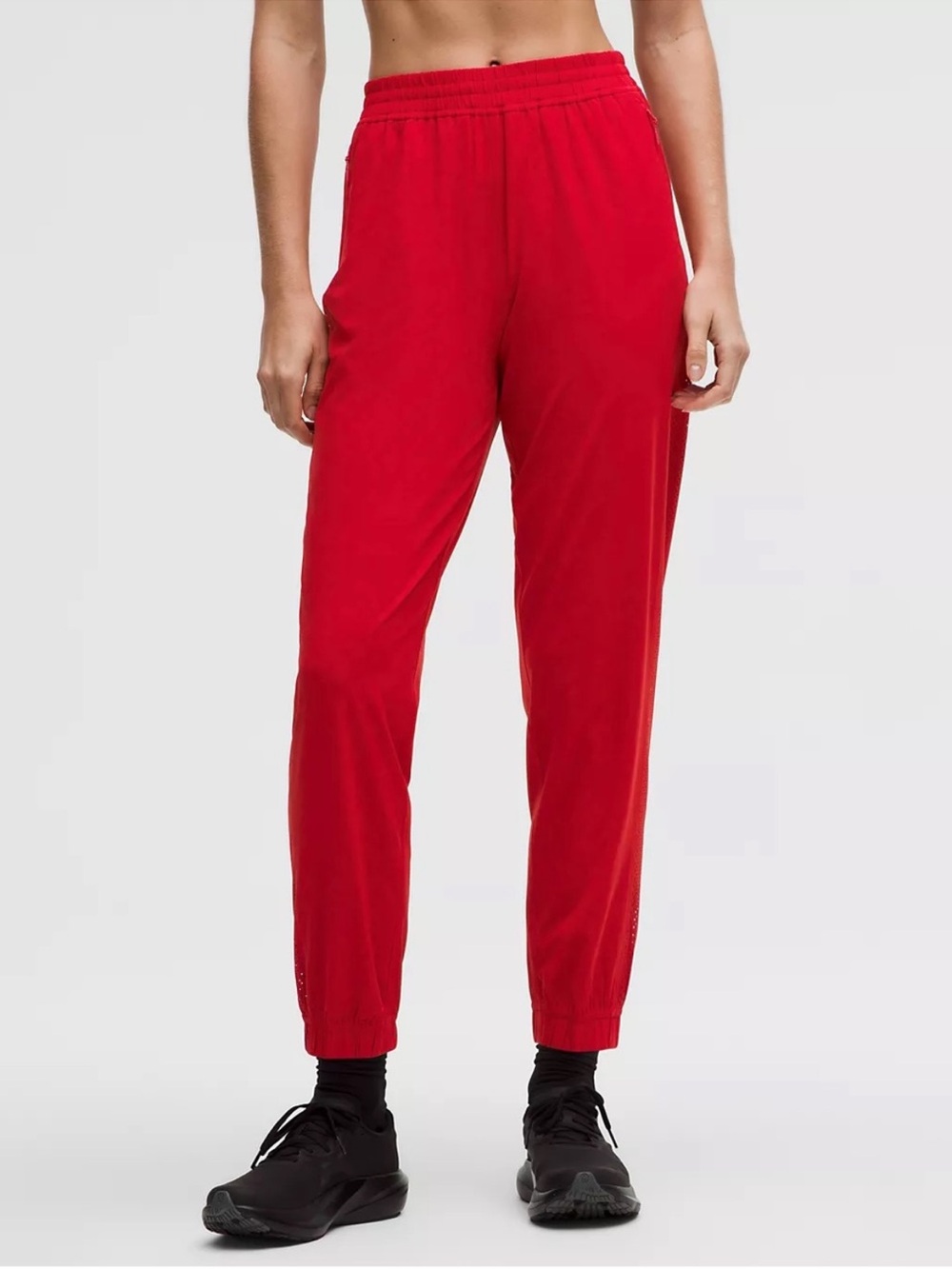 NWT Lululemon Adapted State MR jogger perf stripe | Size: 4 | Oxford Red